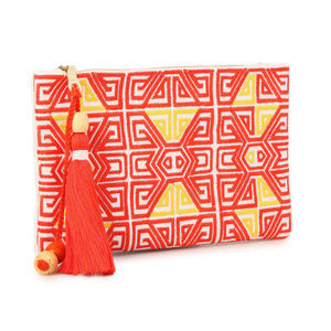 Shiraleah Maya Tassle Clutch Pouch Bag NWT